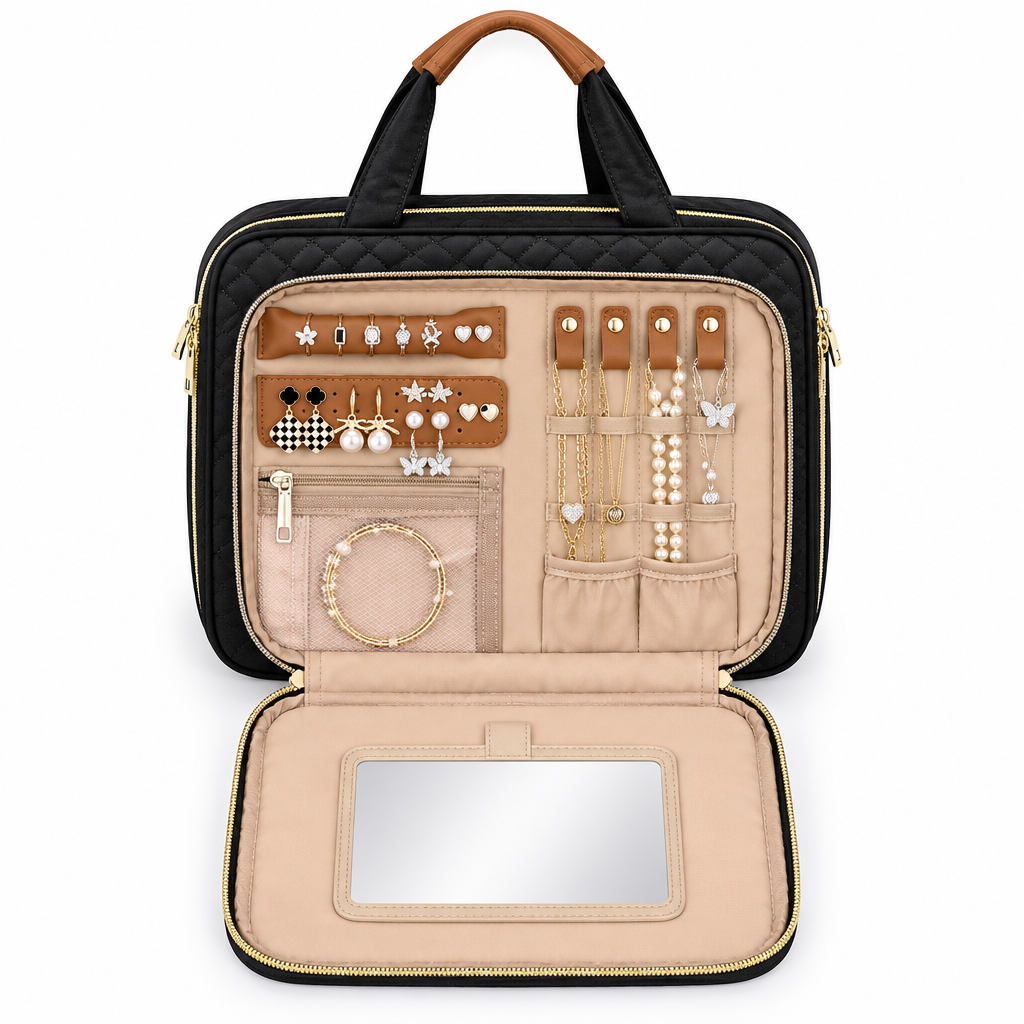 Top Down Jewelry Organizer Open