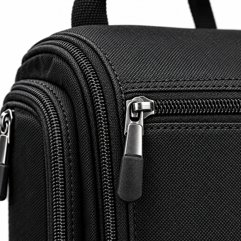 Metal Zipper Close-Up
